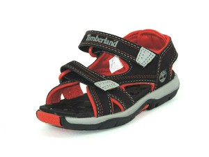 red 2 strap sandals