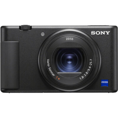 Sony ZV-1 Digital Camera (Black) + Extra Battery + Flash - 16GB