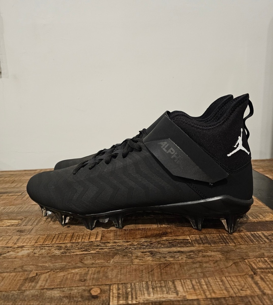SZ 14 | Nike Jordan Alpha Menace Pro 2 Mid Football Cleats Black