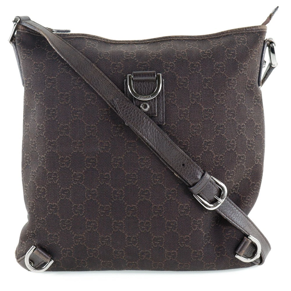 Sac bandoulière GUCCI Abby 268642 GG toile marron femmes