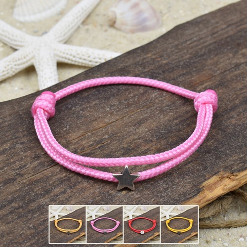 ❦ Pulsera correa para el pie CLARA | Velero | 3 mm | Slider | Nudo deslizante | 05 ❦ - Imagen 6 de 14