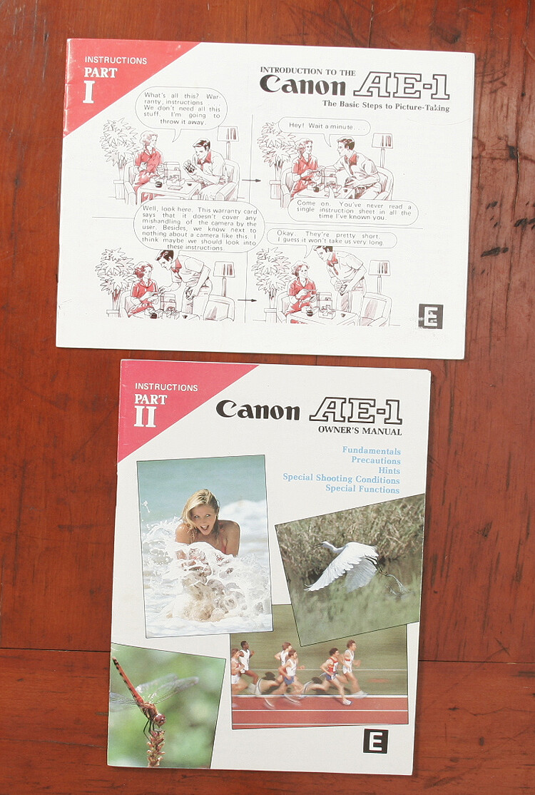 CANON AE-1 CAMERA INSTRUCTIONS PARTS 1 & 2/132344 | eBay
