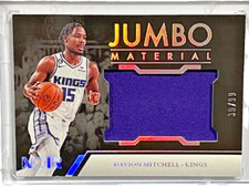 2022-23 Noir Davion Mitchell Jumbo Material Patch 39/99 Kings