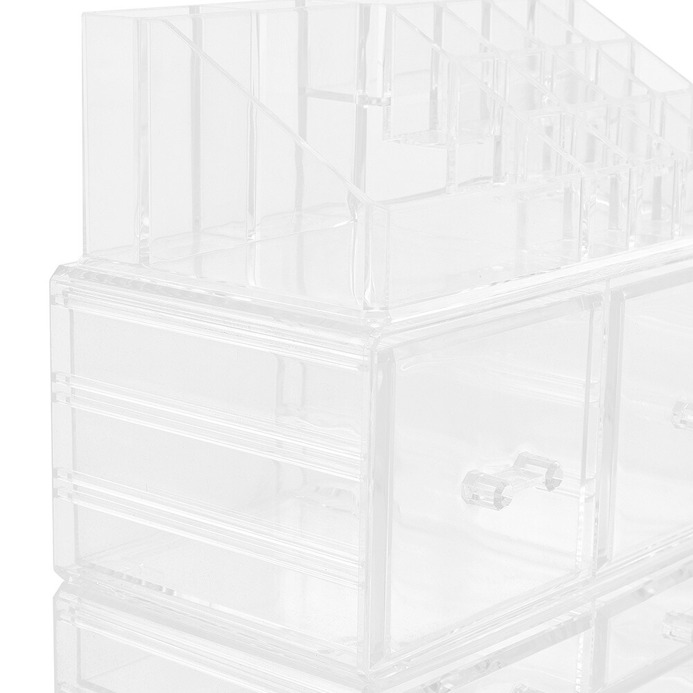 Large 7 Drawer Makeup Cosmetic Organiser Box Clear Acrylic Make Up