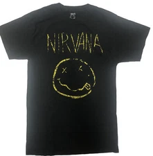Nirvana T-Shirt  Women’s S Black Yellow Chalk Logo Spencer’s
