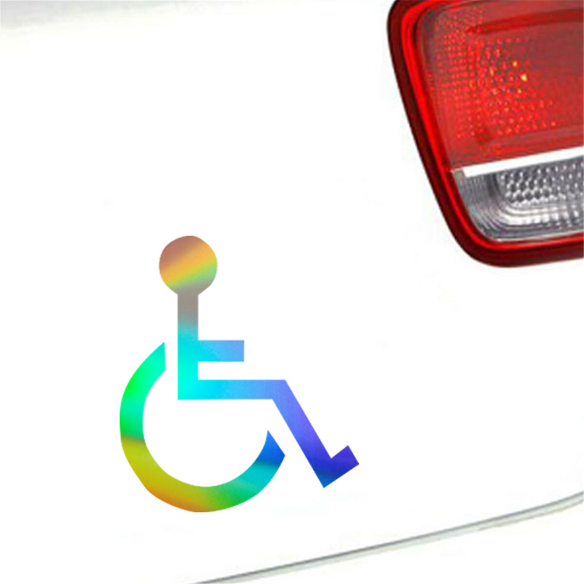 2PCS Handicap Symbol Sticker Laptop Window Auto Motorcycle Door Vinyl