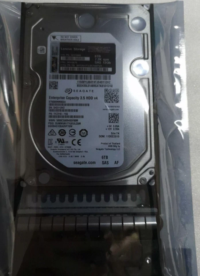 New Lenovo 00YG670 00YG668 6TB 7.2K 3.5'' SAS DS6200 DS4200 Hard Drive HDD - Image 2 of 3