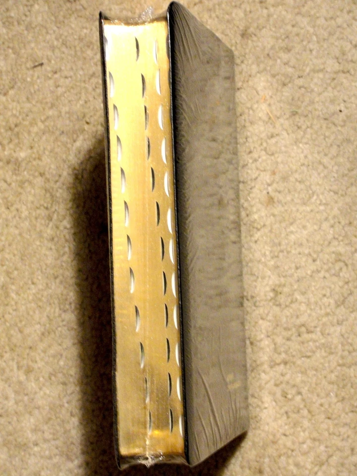 French Bible LARGE PRINT, Segond 1910 Bonded Leather Thumb Index, Red Letter - Image 3 of 4