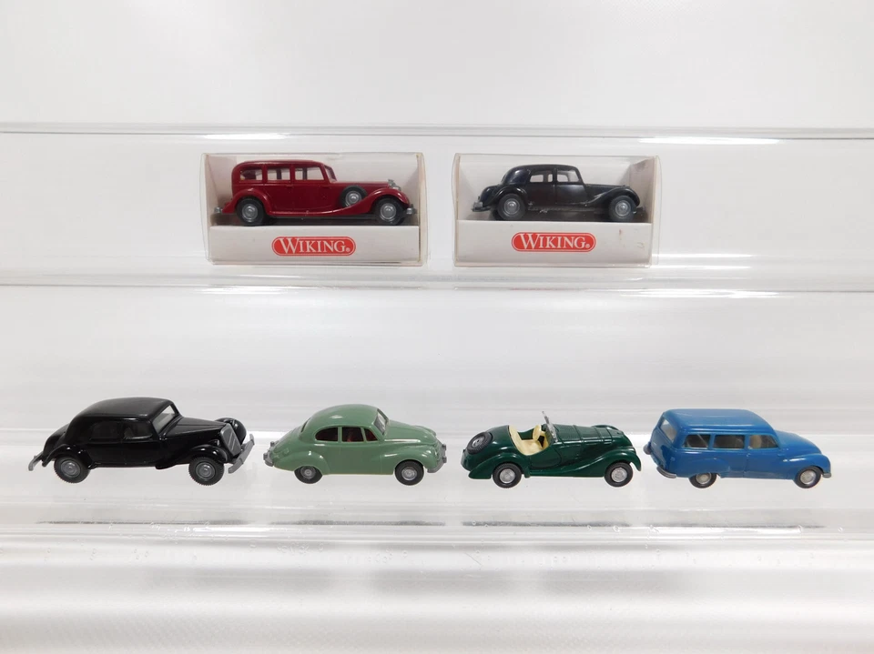 6X Wiking H0 1:87 Oldtimer: 825 Horch + Citroen + BMW 328 + DKW, Mint #CG376-0,5 - Immagine 2 di 4