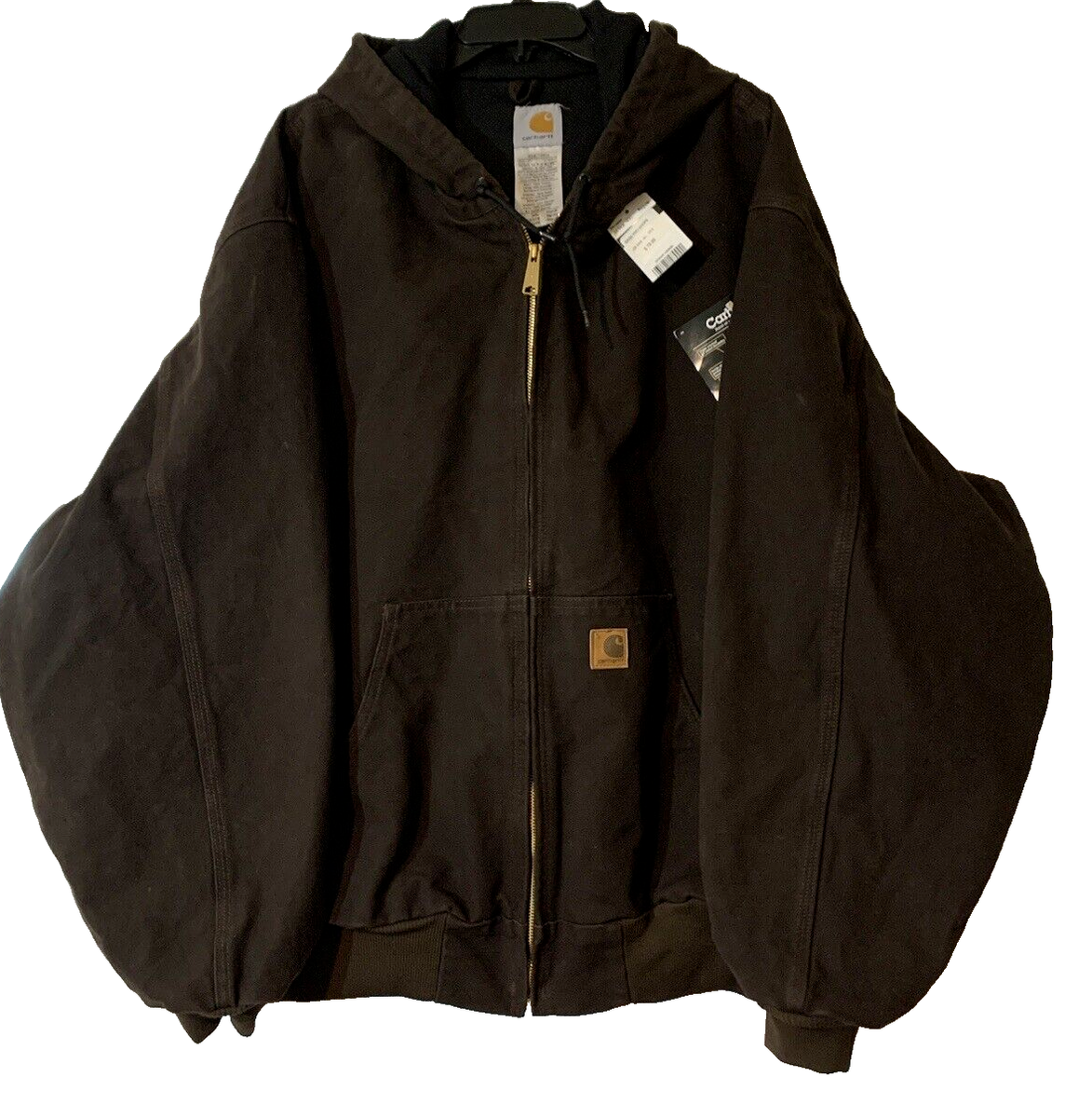 ジャケット・アウター carhartt active parka brown vintage Vintage Carhartt J130 BRN Hooded Active Jacket, Dark Tan