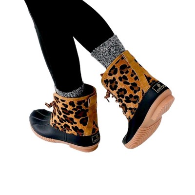 Marley Lilly Cheetah Duck Boots Marley Lilly Leopard Print