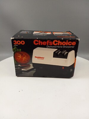 Chef's Choice Diamond Hone Electric Knife Sharpener Model 300 Slightly Used 