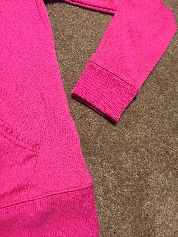 Felpa con cappuccio mezza zip bambina Fila rosa verde taglia large 14