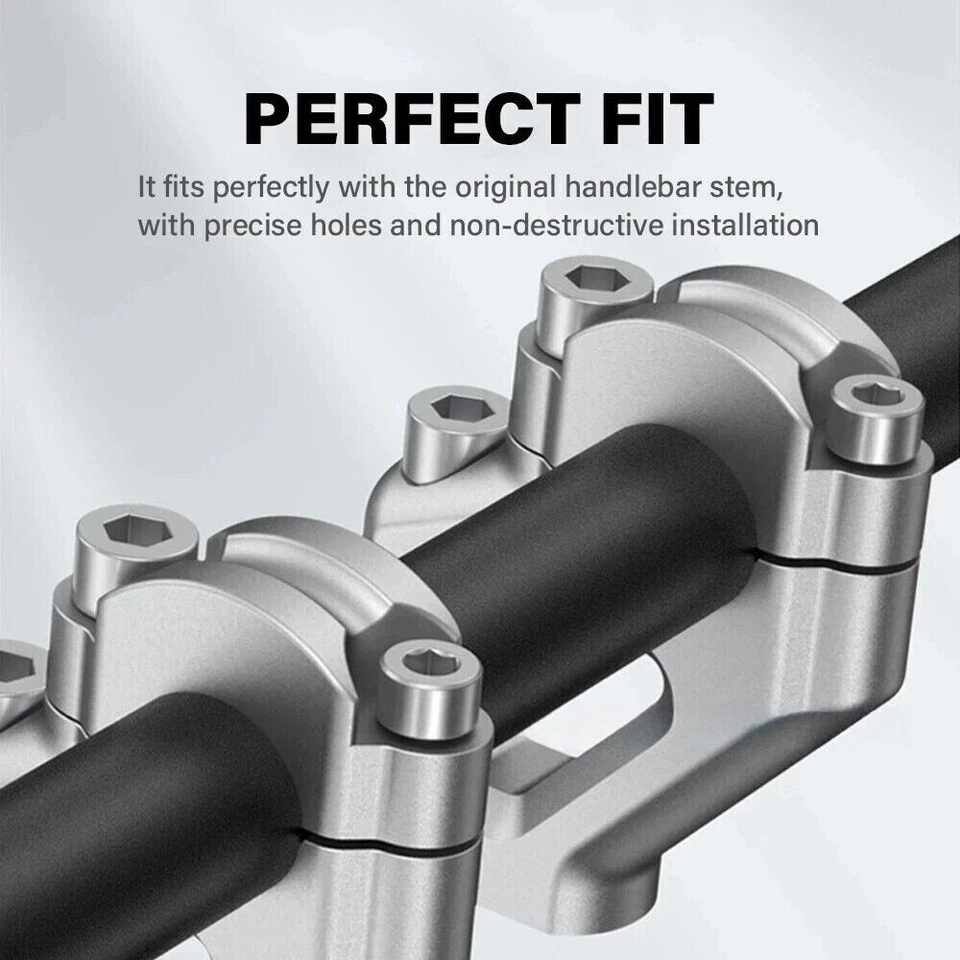 Handlebar Riser Clamp Mount Fit For Tiger 900 850 800 Explorer 1200 Handle Bar - Image 4 of 4