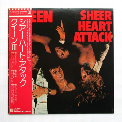 Queen Sheer Heart Attack 1975 Japan Vinyl LP OBI Album Elektra Records P-10137E