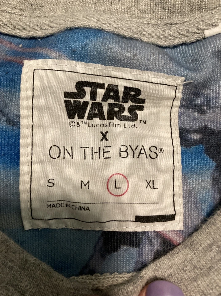 Star Wars Hombre Talla Grande On The Byas Hoth Battle AT-AT Gris Sudadera Bolsillo Foto 3 de 4