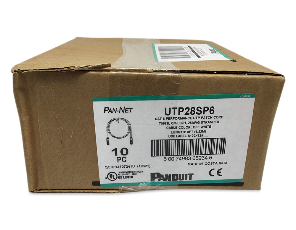 New 10-20 Pack Slim Panduit Cat6 6ft-9ft Network Patch Cable / Cord RJ45 UTP LAN