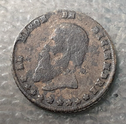 BOLIVIA MELGAREJO MEDALLA PROCLAMACION MODULO 1/2 REAL 15 mm 1,28 g MBC- - Picture 2 of 2