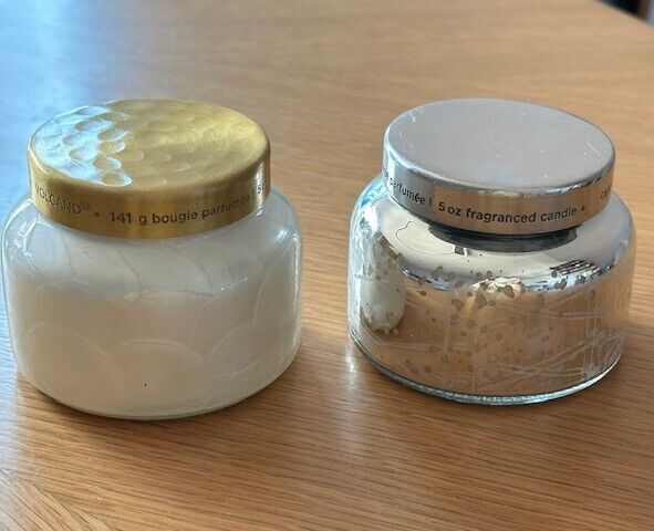 NEW Anthropologie Capri Blue Set of 2 Volcano Capiz Mercury Jar