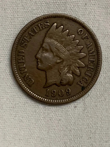 1909 Indian Head Cent Extra Fine Details Full Liberty Semi-key Date No Reserve