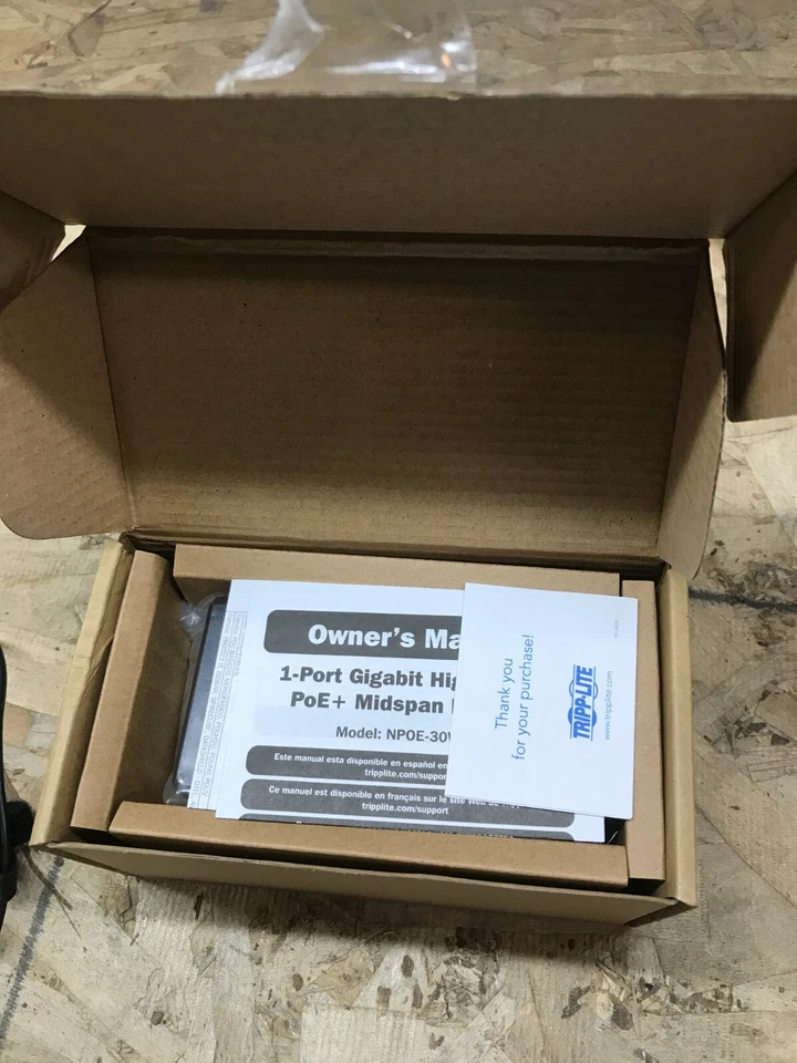 Tripp Lite Power Over Ethernet NPOE-30W-1G Gigabit PoE+ Midspan Injector (S1) ! - Image 4 of 4