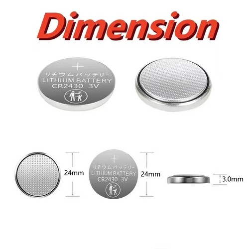 5-20x CR2430 DL2430 BL2430 3V Buttton Battery Coin Cells For Car Kye Clock Watch - Picture 2 of 15