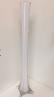 Modern Glass Tower Vase For Wedding Height-16 Top White Modern Glass Tower Vase For Wedding Height-16 Top White