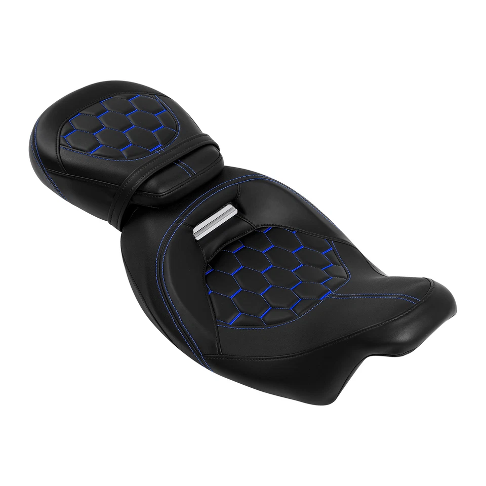 Rider Driver Passenger Gel Seat Fit For Harley Touring Electra Glide 2009-23 - Image 4 of 4