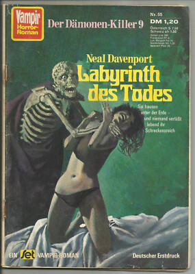 VAMPIR HORROR ROMAN Nr. 55, Dämonen-Killer 9: Labyrinth des Todes, N. Davenport