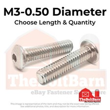 M3-0.50 Stainless A4-70 Button Head Socket Cap Screws Choose Length  Qty 