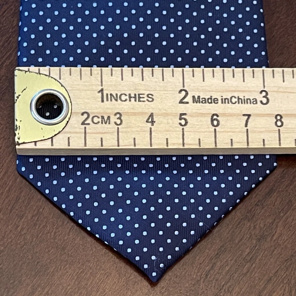 Jones New York Signature Blue 100% Polyester Men’s Neck Tie Made In China - Image 4 of 4