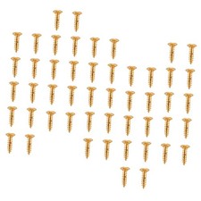 2X (50x Gitarrenschrauben Teile für Kratzplatten Schlagbrett, Gold V9L4) 1593