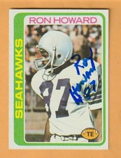 Ron Howard Seattle Seahawks AUTO Signed 1978 Topps Pasco Washington