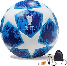 Professional Soccer Ball Size 5, Thermal Bonded Waterproof PU Match-Quality Trai