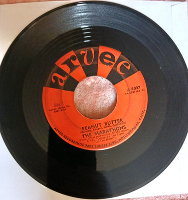 The Marathons Peanut Butter / Talkin Trash Arvee A-5027 7'' 45rpm 1961