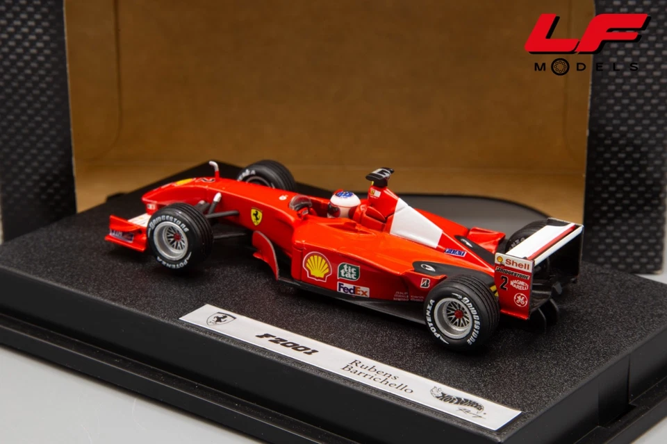 1:43 Ferrari F2001 Rubens Barrichello - HotWheels - Immagine 2 di 3