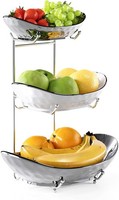 Obstschale 3 Etagen Keramik Porzellan FüR KüChe Obst GemüSe Aufbewahrung Party