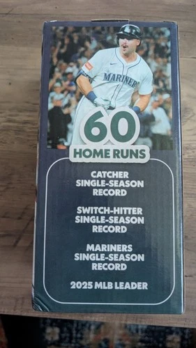 Cal Raleigh Seattle Mariners 60 Home Runs Bobblehead MLB 2025