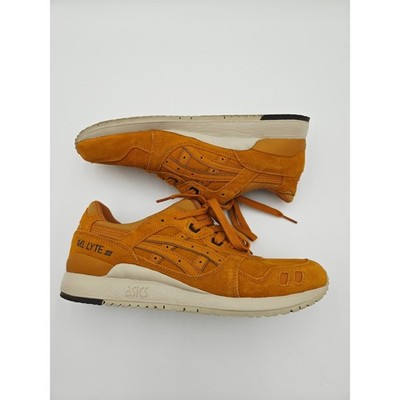 Asics Gel Lyte III HL7U2 Mens 8.5 Honey Ginger Suede Sneakers Split Tongue