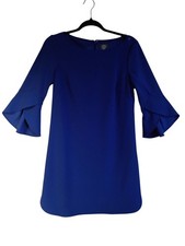 VINCE CAMUTO Bell Flare Sleeve Cobalt Blue Dress SZ 4