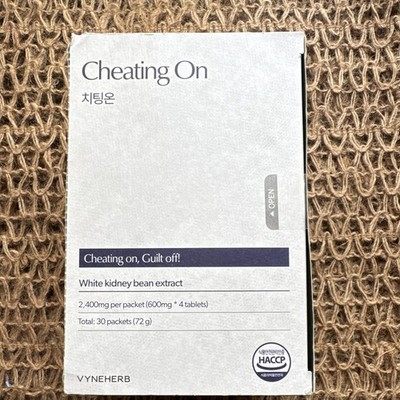 Cheating On Carb Blocker White Kidney Bean Extract Weight Loss Tablets 30 packs