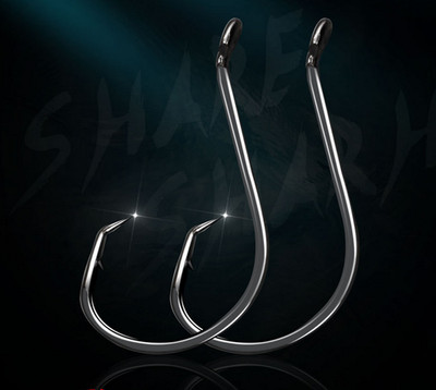 100/200pcs Fishing Octopus Circle Tuna Hook 2#-10/0 Ultra Sharp Offset Saltwater
