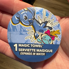 Disney Lilo & Stitch Stitch Magic Towel Serviette Magique Expands in Water