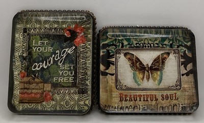 Demdaco Melody Ross A Little Bird Told Me Paperweights X2 EUC 2011