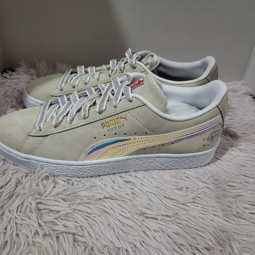 Sneakers Puma PolkaDot Uomo X Classic Iridescente Scamosciato Stringate Uomo Beige Casual - Foto 5 di 16