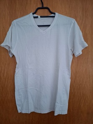 Herren T-Shirt IDENTIC BASIC S weiß Kurzarm Rundhals Freizeit Gebrauchsspur  N31