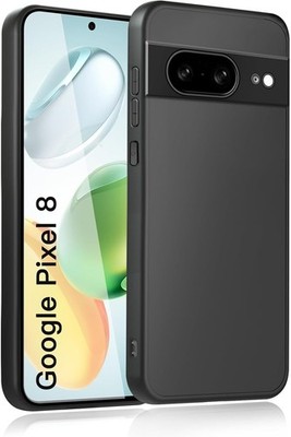 Pixel 8 Case - Stoßfest, Kameraschutz, Anti-Fingerabdruck, Fallschutz, Schwarz