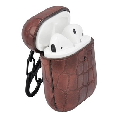 TERRATEC AirBox Stone Brown Apple AirPods Case Schutzhülle kabellose Aufladung