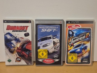 Burnout Dominator + Need For Speed: Shift + Juiced 2 BUNDLE (Sony PSP)