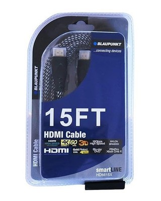 High-Speed HDMI Cable (18 Gbps, 4K/60Hz) - 15 Feet, Black